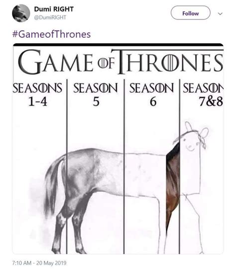 game of thrones meme horse